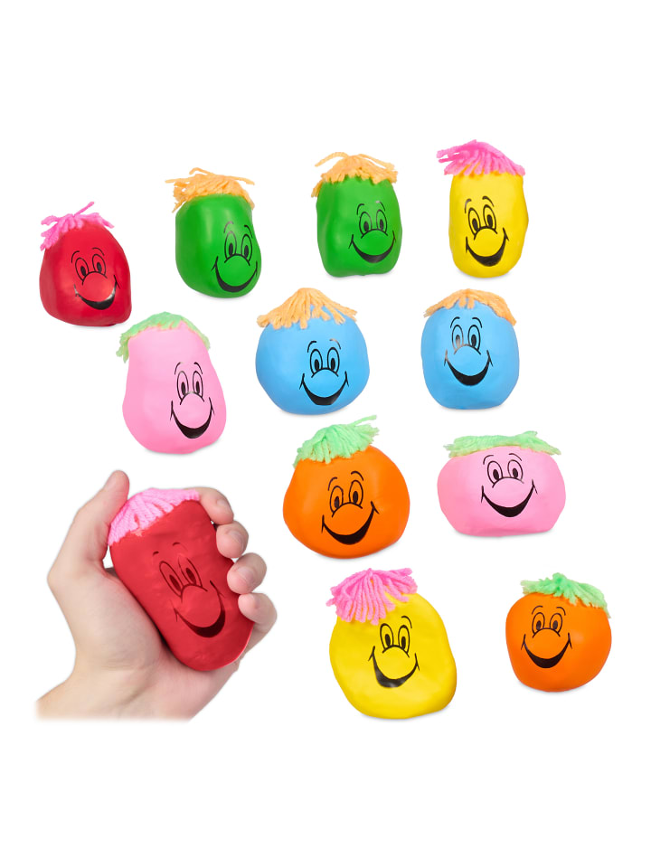 relaxdays 12 x Stressball in Bunt günstig kaufen onesize