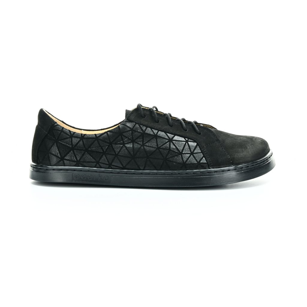 Peerko Classic Triangle Black Barfuß-Halbschuhe