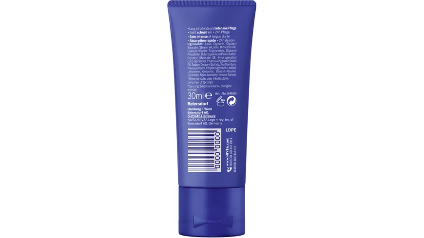 NIVEA Intensiv Pflege Handcreme 30 ml