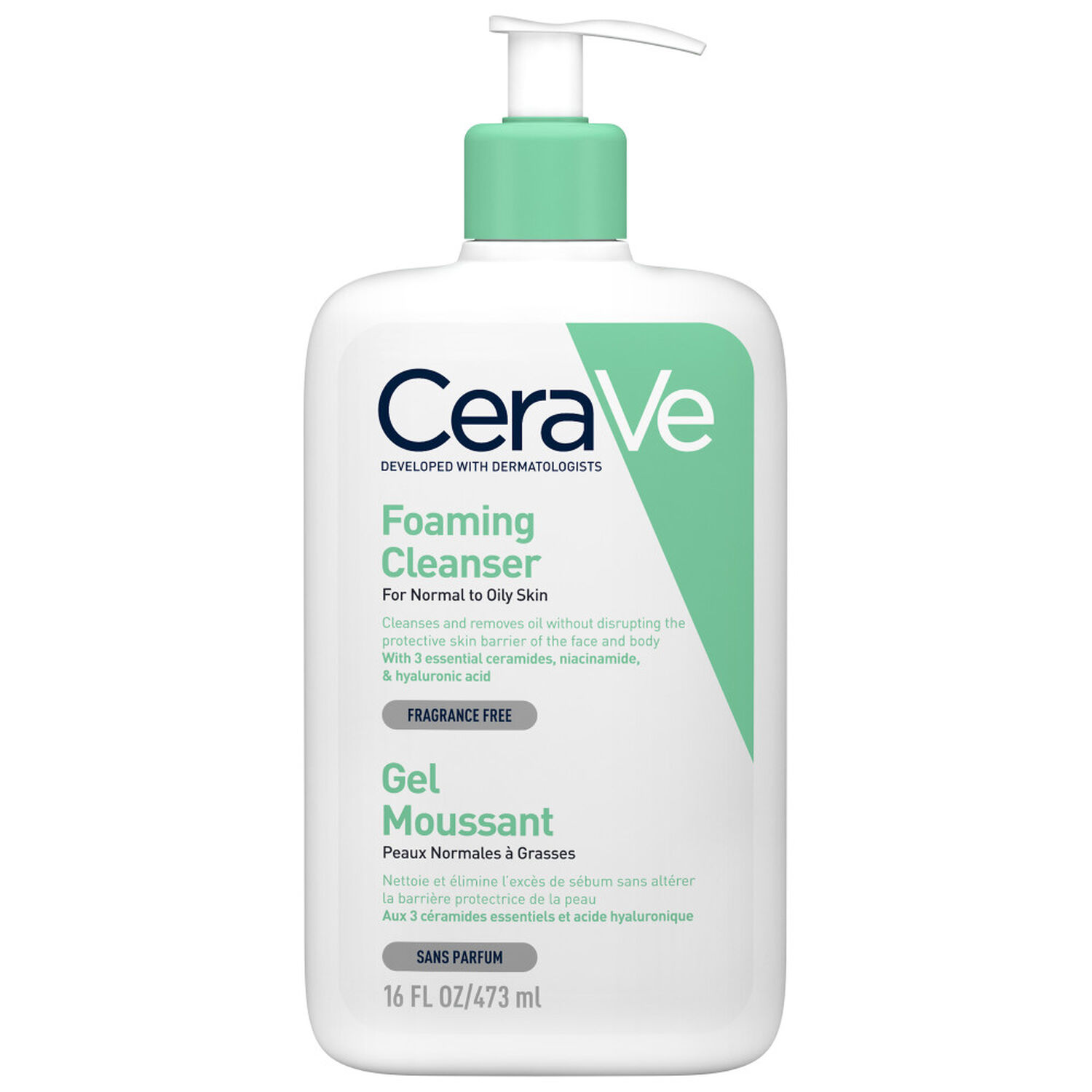 Cerave Gel Moussant Elimine l'Excès de Sébum 473 ml