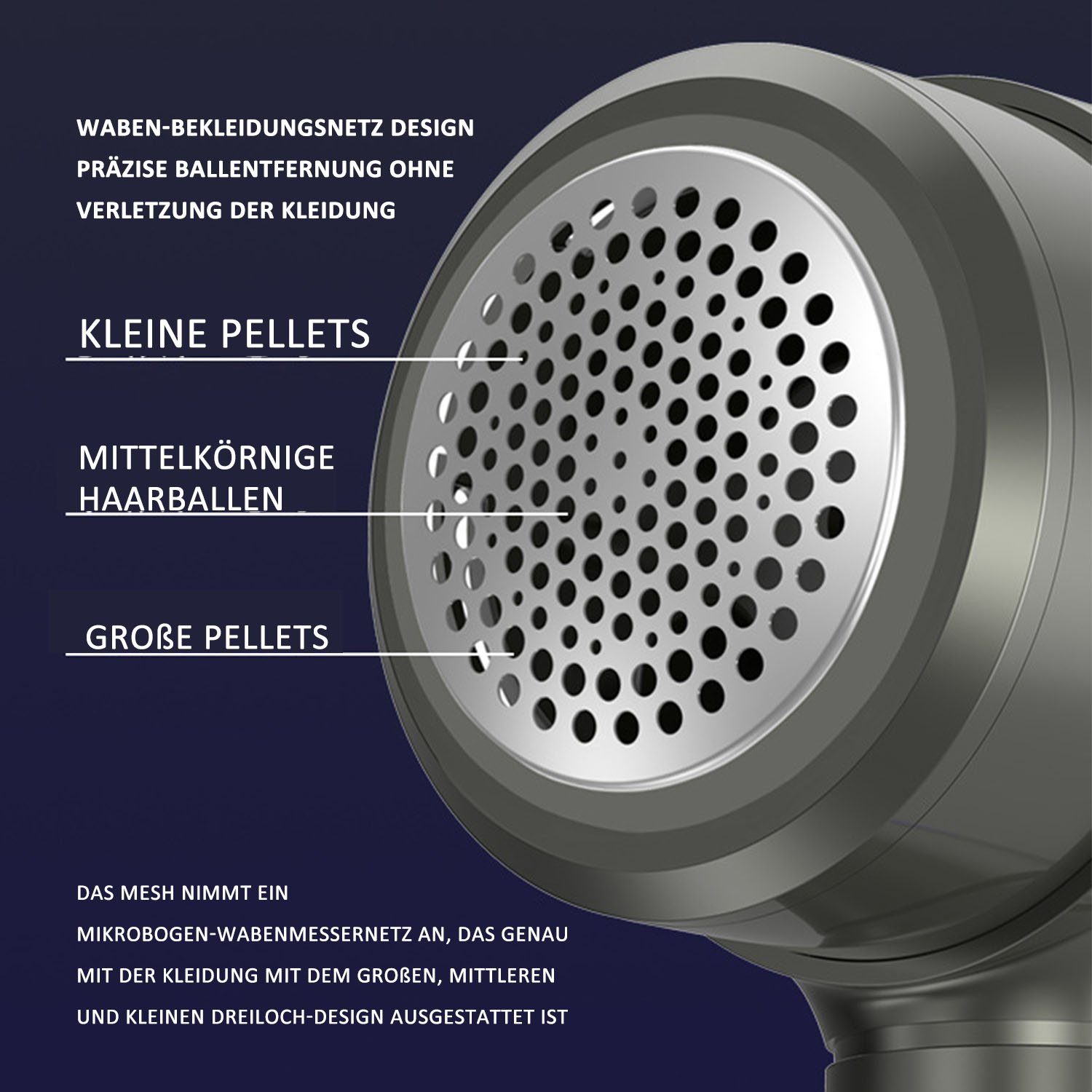 TOPMELON Fusselrasierer Elektrisch Fusselentferner Fusselrasierer USB Auflad