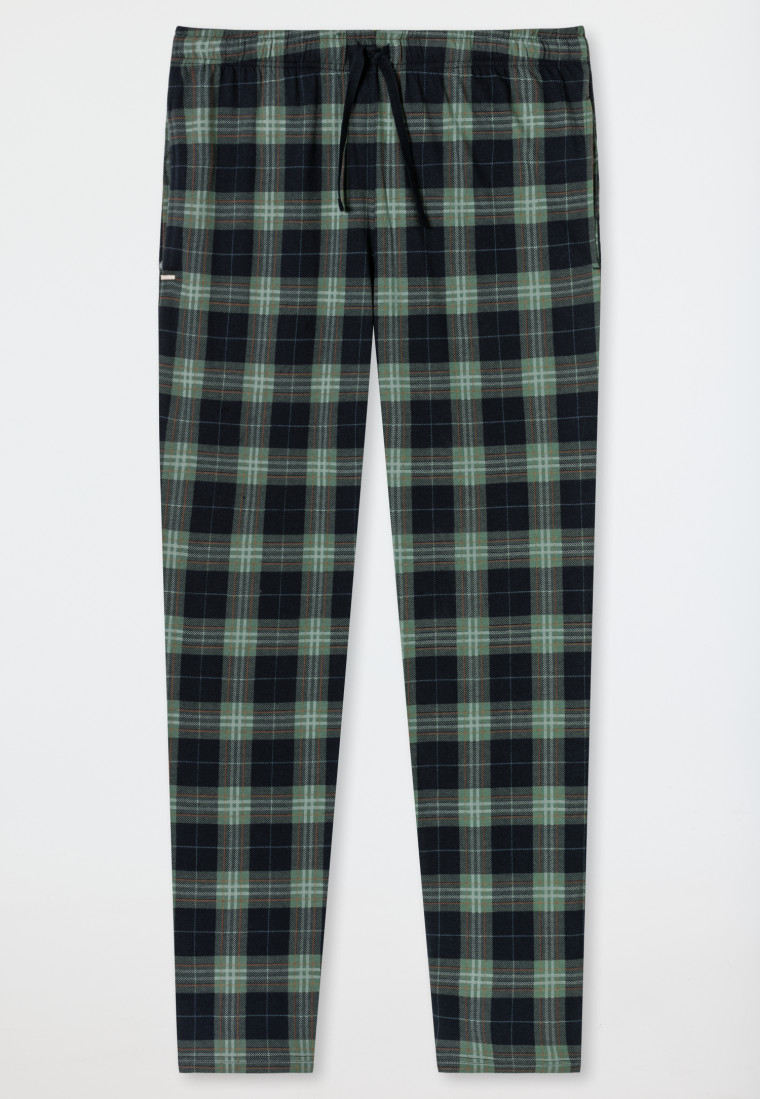 Loungehose lang Organic Cotton Blätterprint mehrfarbig - Mix+Relax