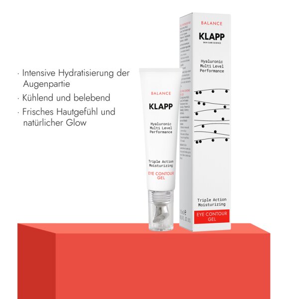 KLAPP Skin Care Science Triple Action Moisturizing Eye Contour Gel Augengel