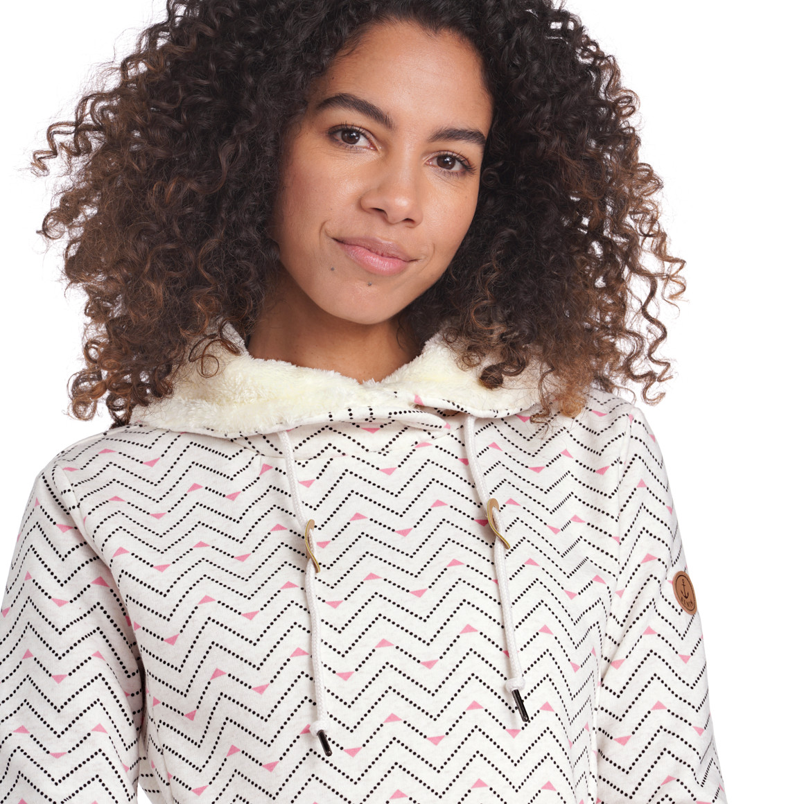 Damen Sweatshirt mit Schalkragen