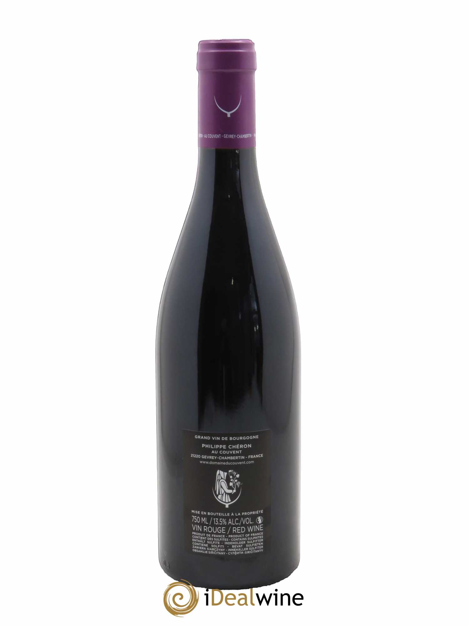 Clos de Vougeot Grand Cru Aux Origines Domaine du Couvent  2017 - Lot de 1 Bouteille