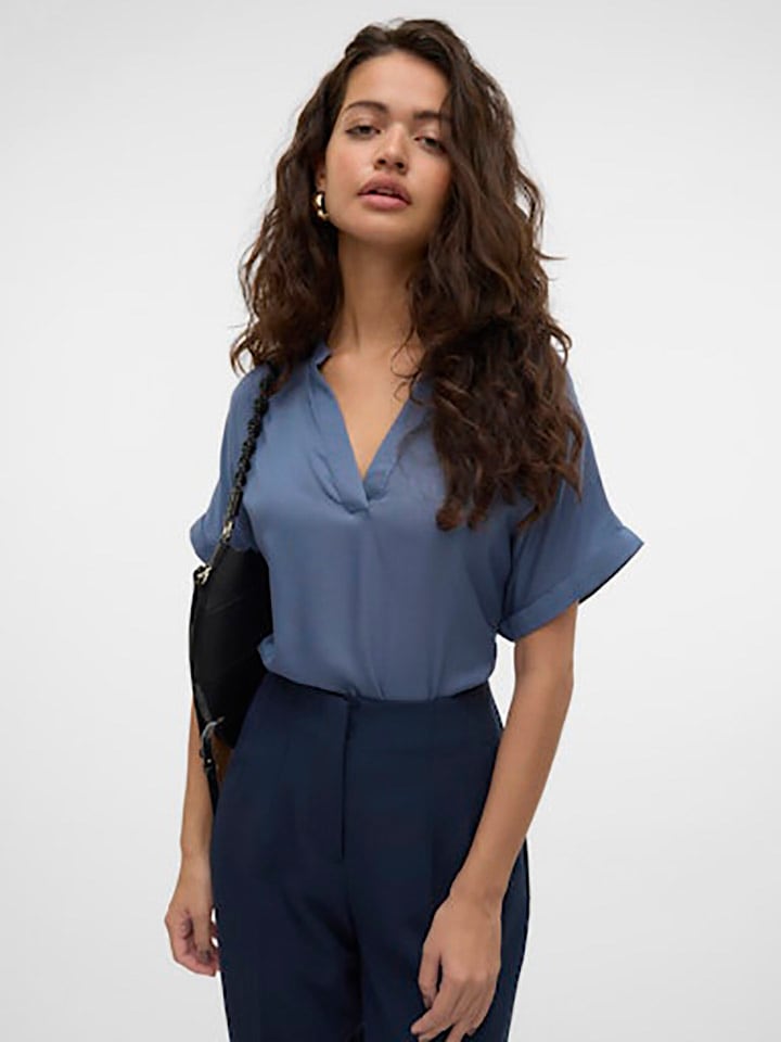 Vero Moda Bluse in Blau günstig kaufen