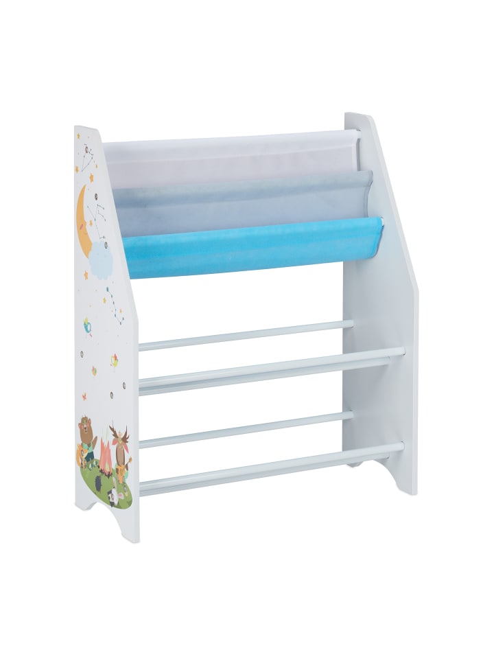 relaxdays Kinderregal Tiere in Bunt - (B)62 x (H)74 x (T)31,5 cm günstig kaufen onesize