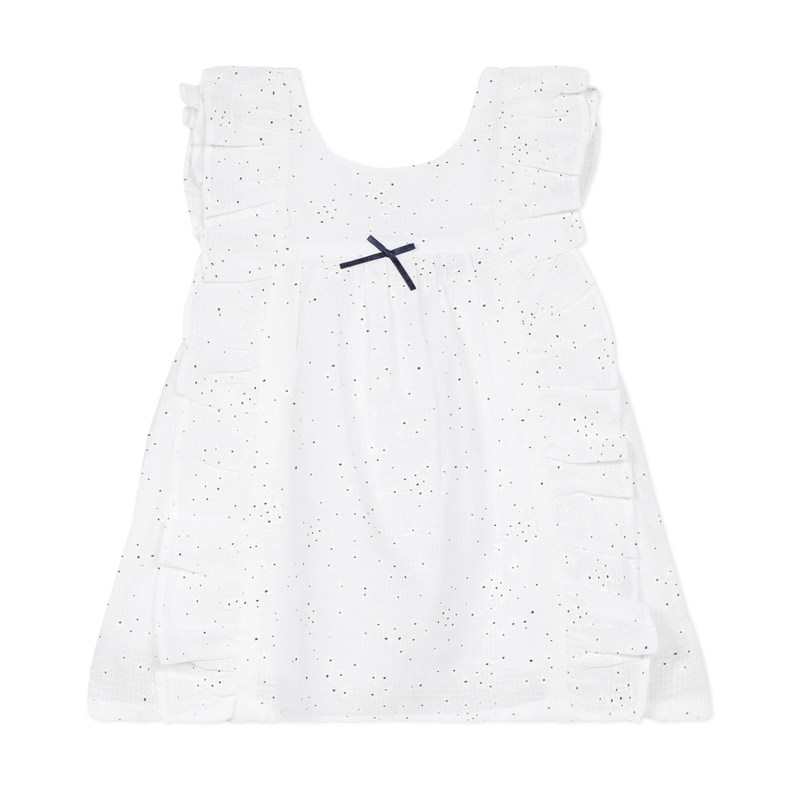 Robe bébé fille grisee imprimé fleuri bébé fille Absorba