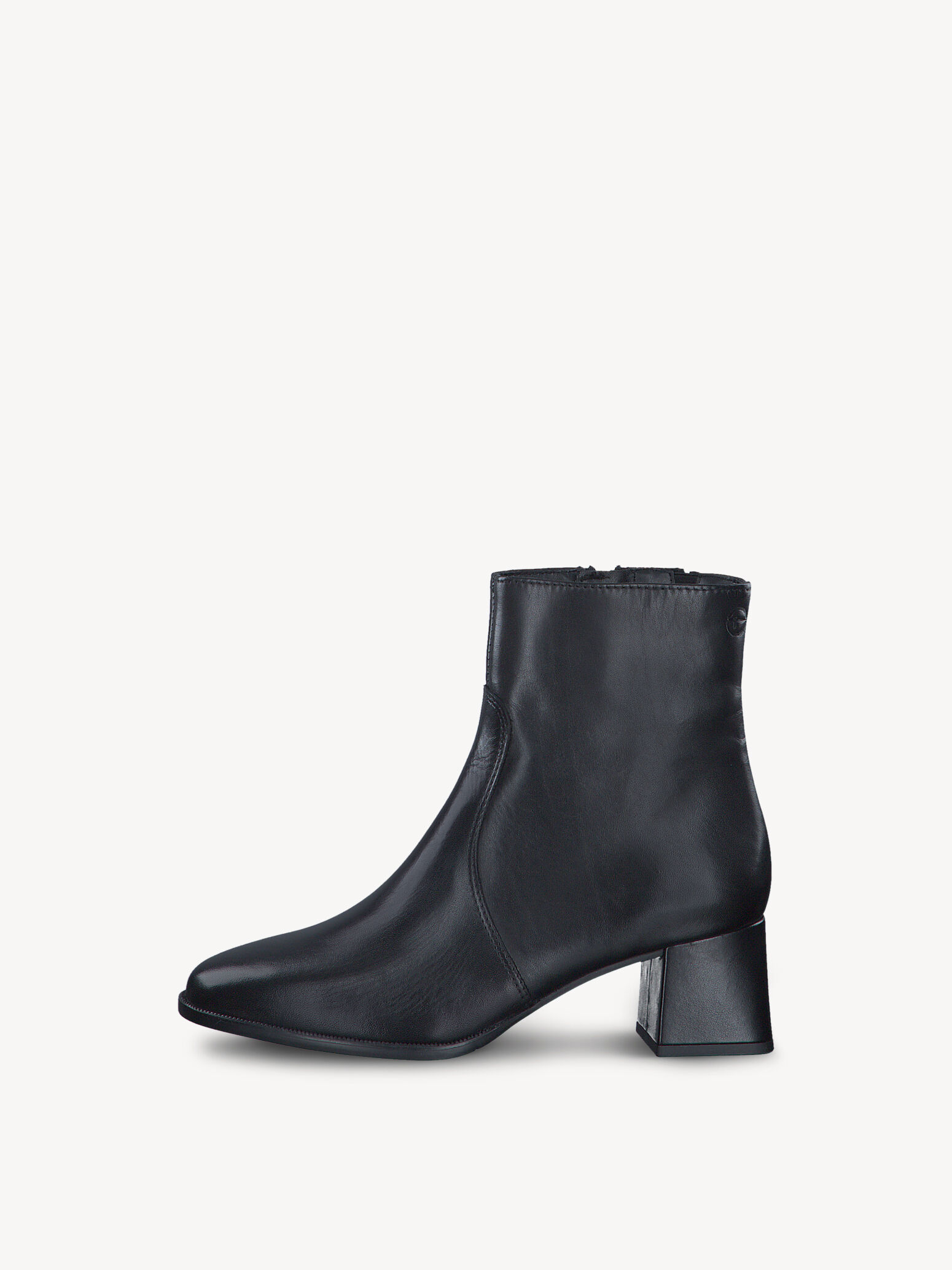 Bottine en cuir - noir