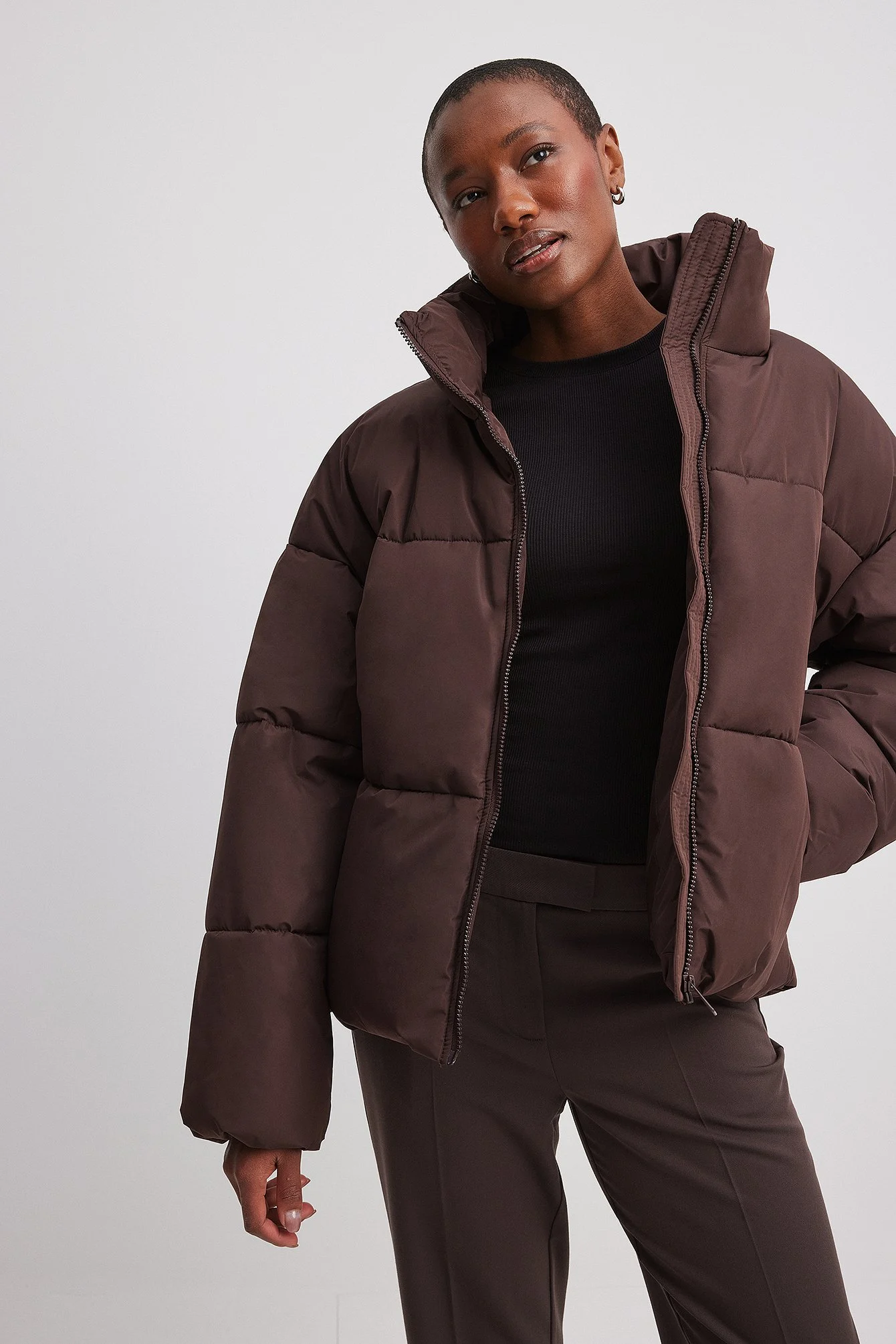 Oversized wattierte Jacke