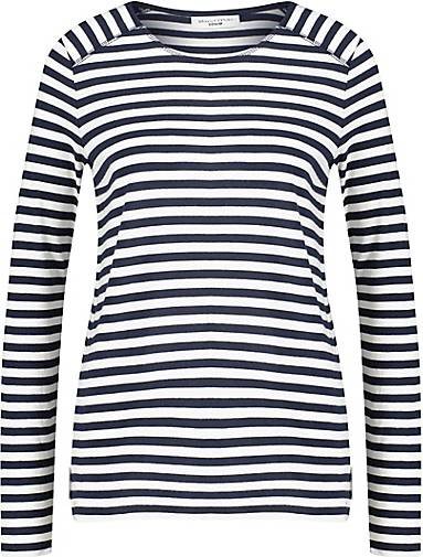 Marc O' Polo DENIM Damen Langarmshirt RINGEL-LONGSLEEVE aus Bio-Baumwolle Regular Fit