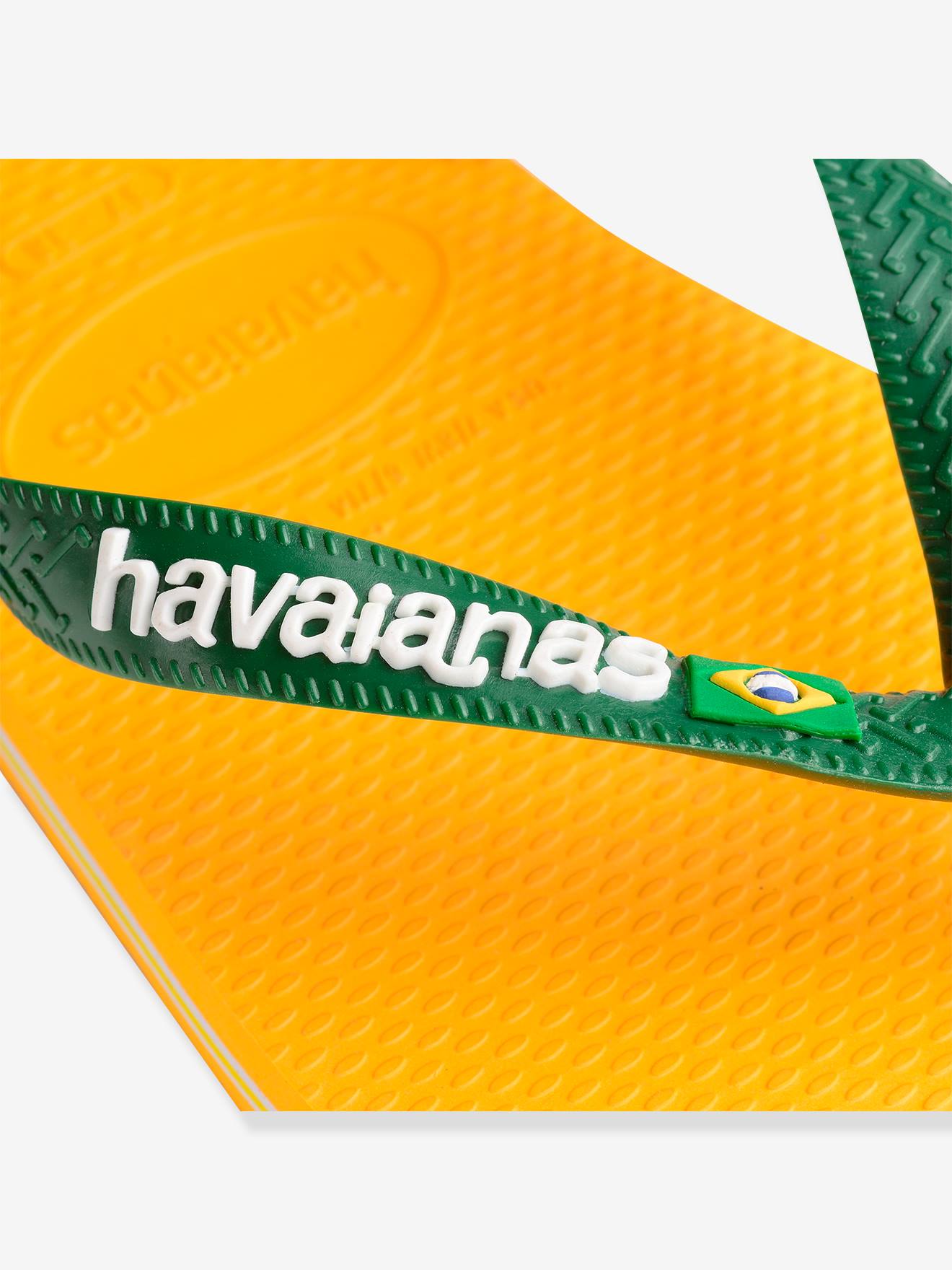 Havaianas Kinder Zehenpantoletten Brasil Logo HAVAIANAS - gelb