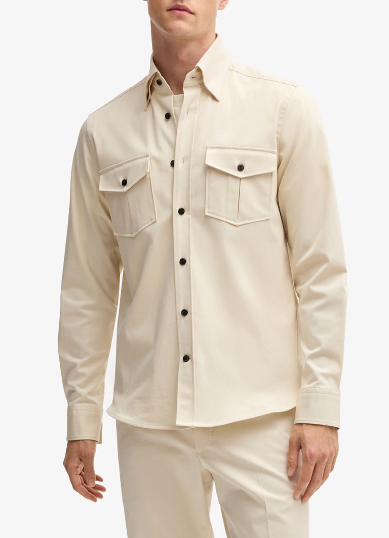 Camisa HUGO BOSS BOSS x ASTON MARTIN de corte regular com bolsos no peito.