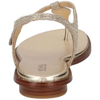Michael Kors Mallory Thong Sandale in gold