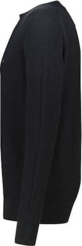 TOMMY HILFIGER Herren Strickpullover RECTANGULAR STRUCTURE CREW