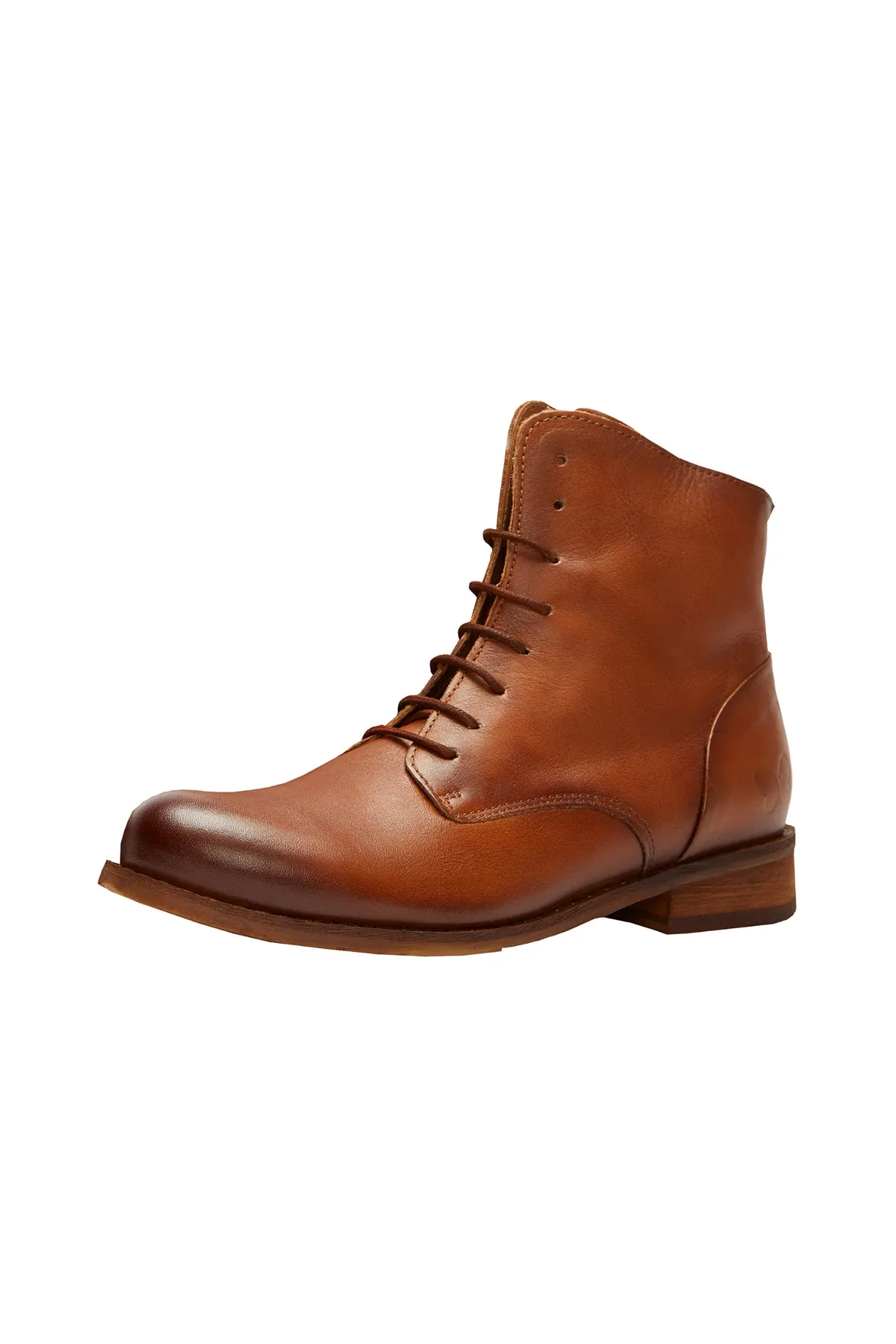 Felmini  Stiefelette - Braun - Blockabsatz