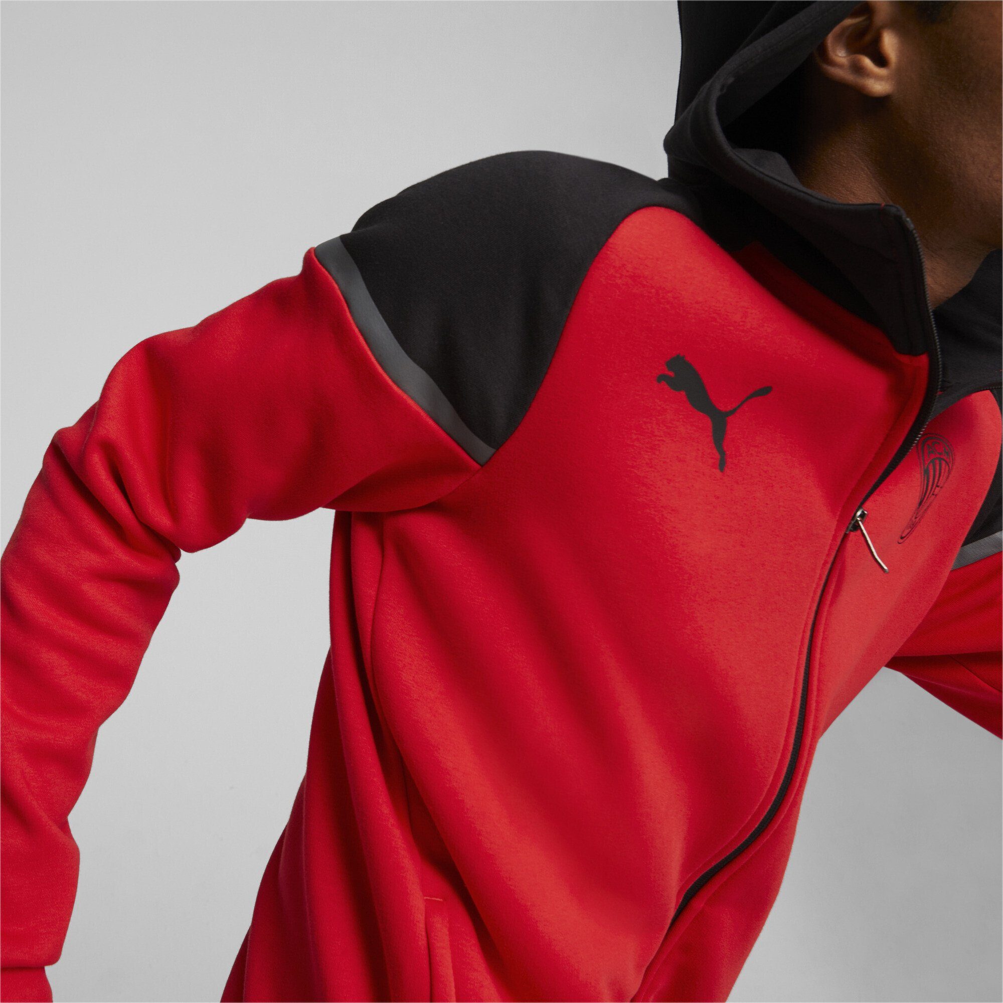 PUMA Trainingsjacke AC Milan Football Casuals Kapuzenjacke Herren