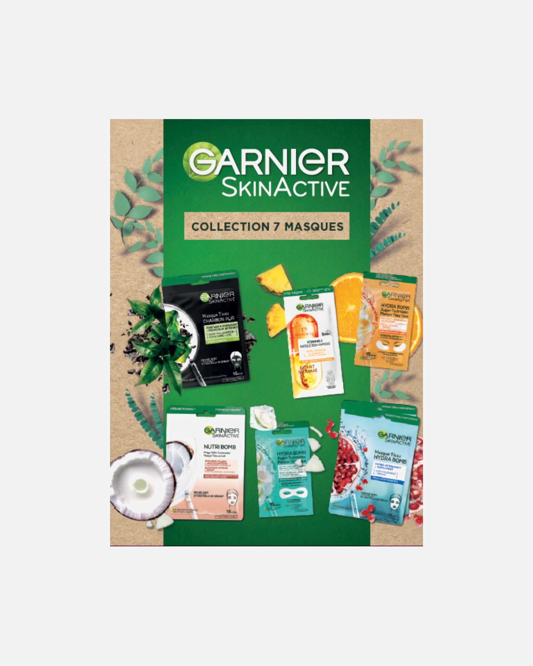 Garnier Collection maske od 7 listova za njegu lica i očiju