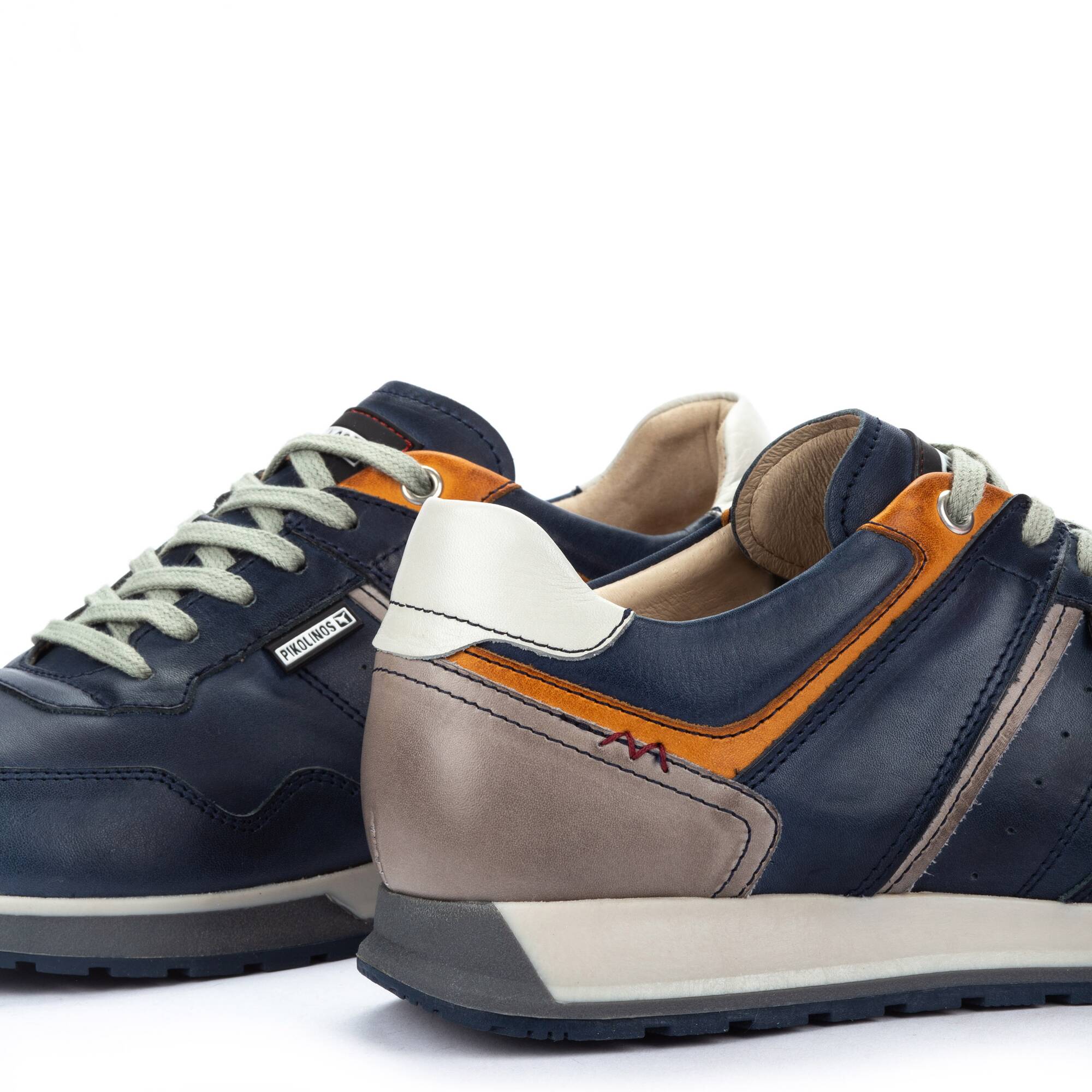 Męskie buty sportowe casualowe - NIEBIESKIE