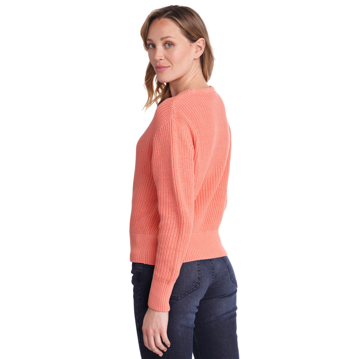 Damen Strickpullover mit Rundhalsausschnitt