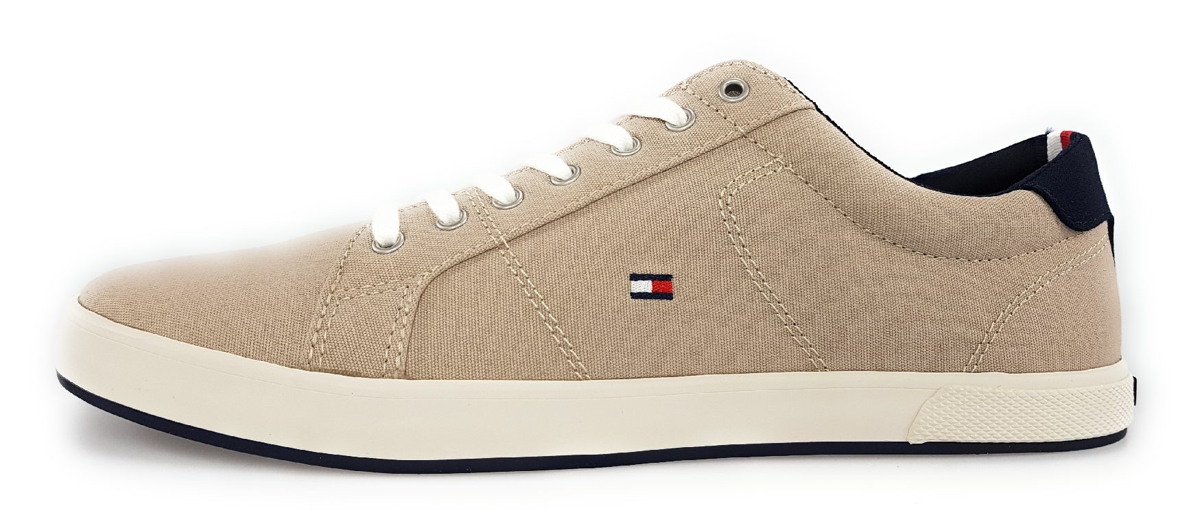 Tommy Hilfiger long lace sneaker FM0FM01536 Beige AEP stone