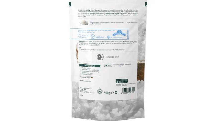 Kneipp Urmeer-Badesalz Pur Naturkosmetik 500 g