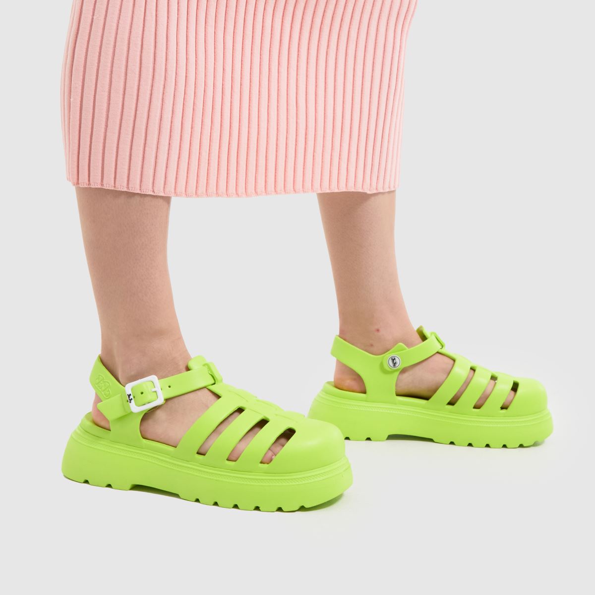 JUJU JELLIES – Limefärgade ängelsandaler