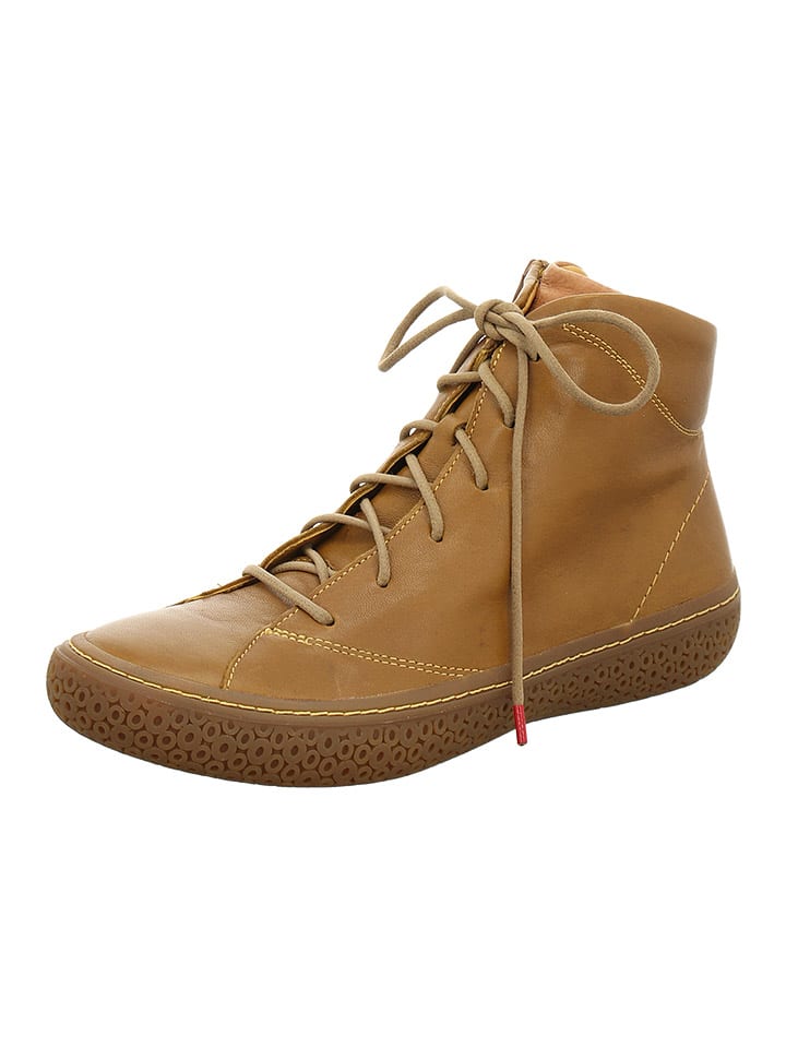 Think! Leder-Boots in Hellbraun günstig kaufen