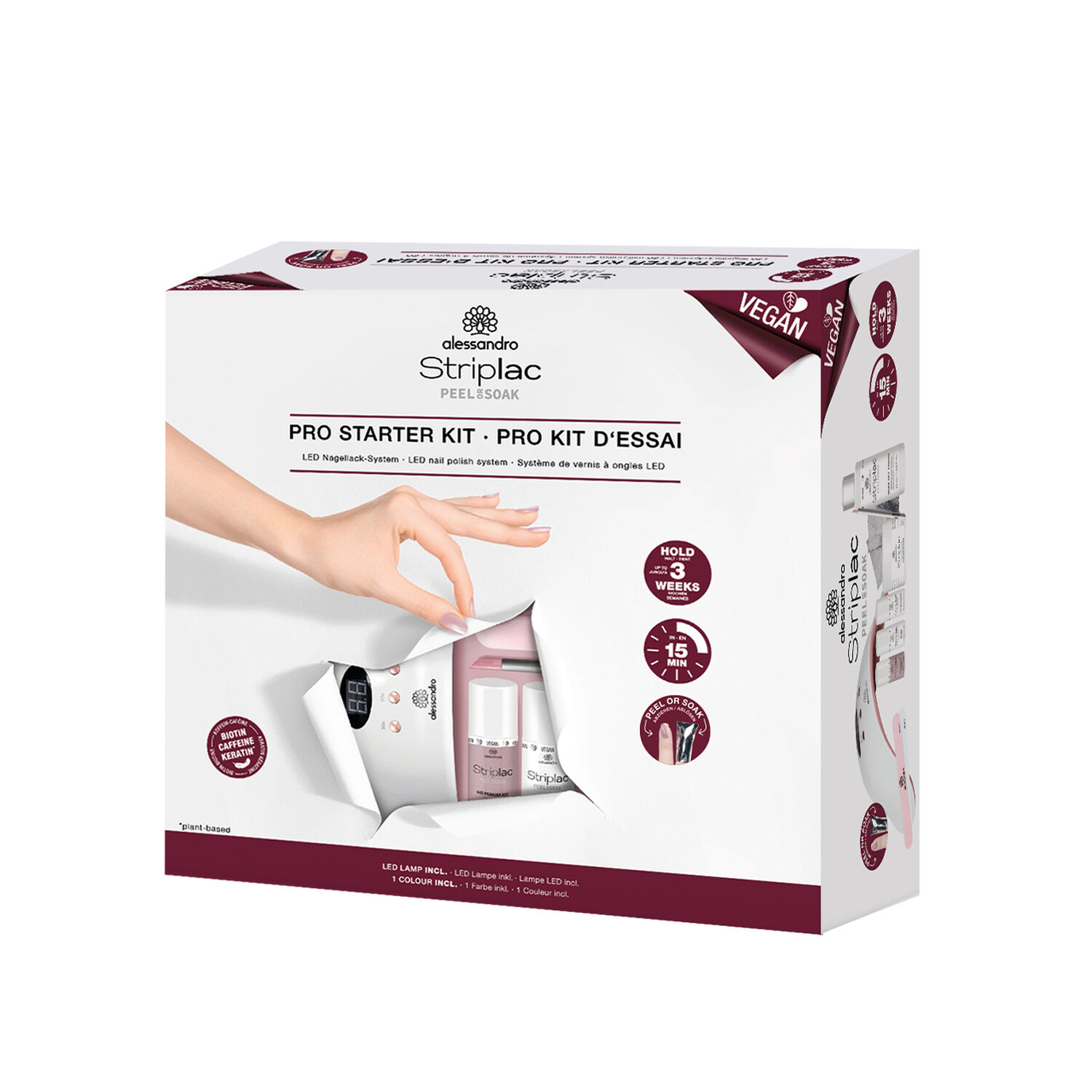 Alessandro Striplac Peel or Soak Kit de soins pour les ongles