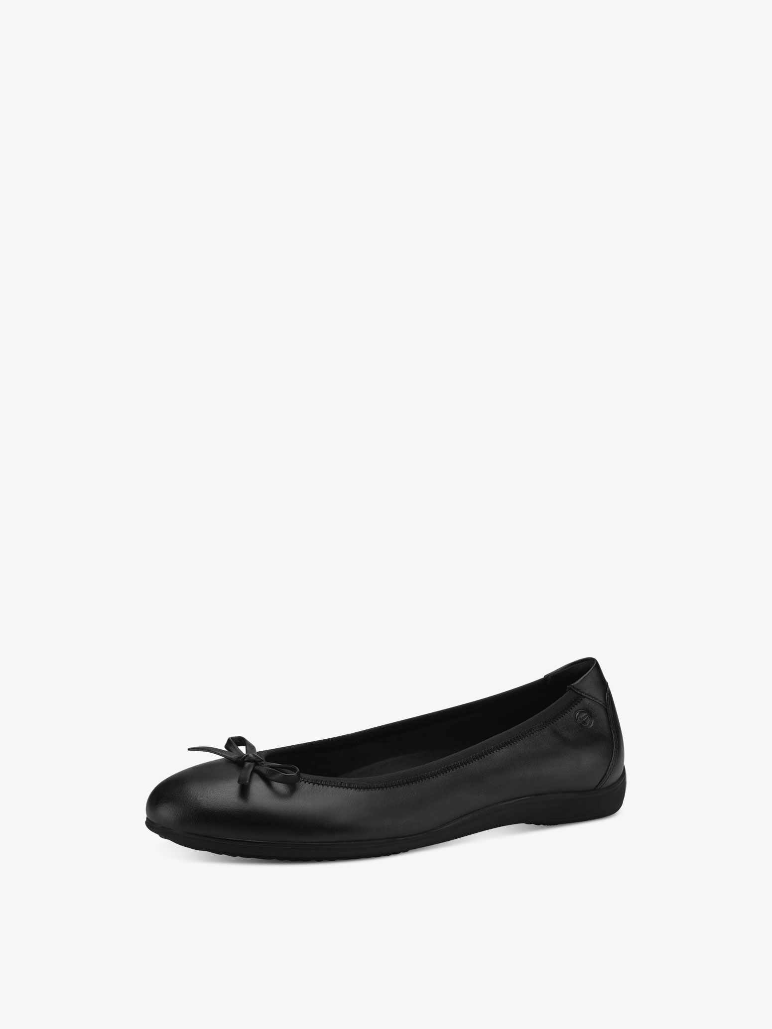 Ballerine en cuir - noir