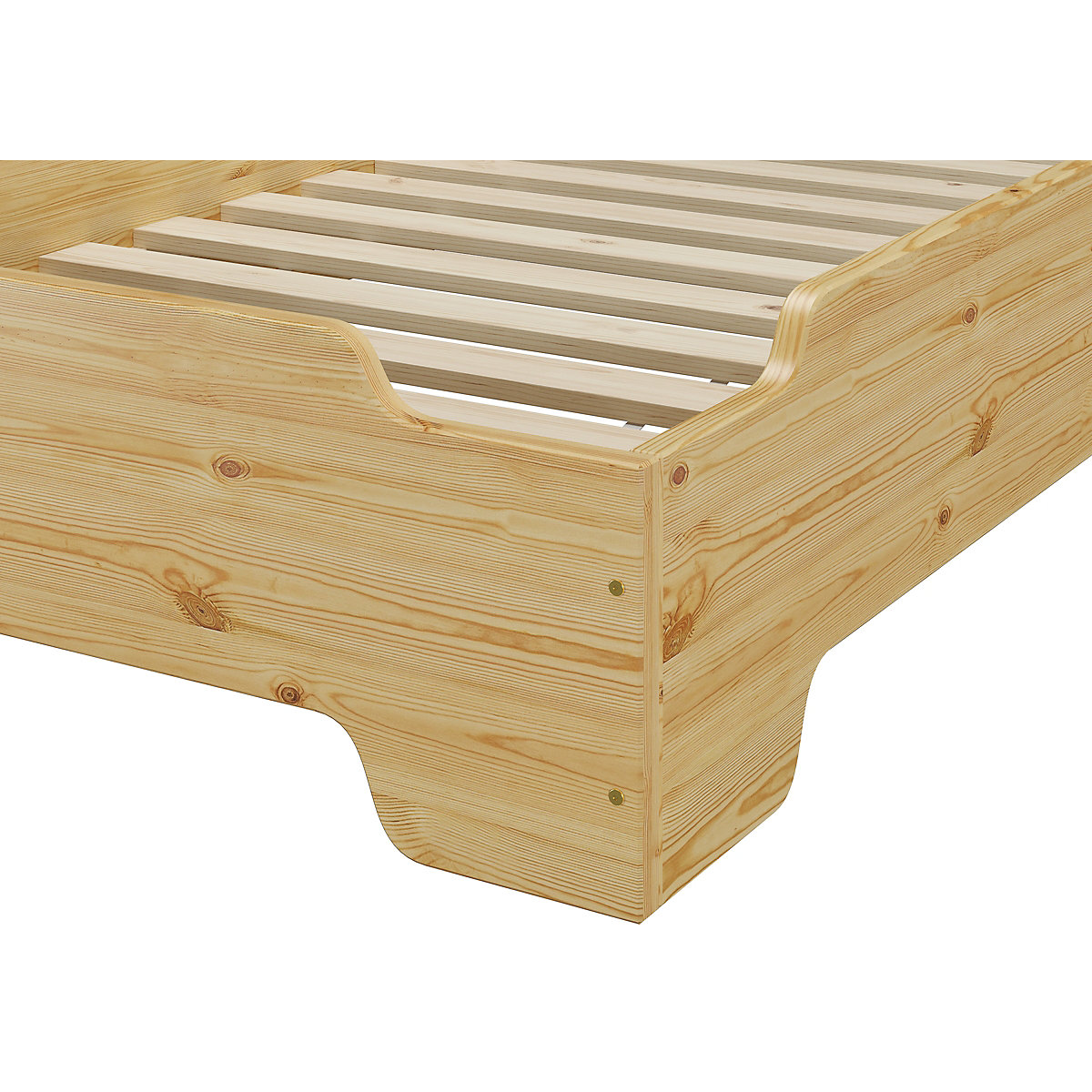 Jugendbett 140x200 Kiefer massiv mit Rollrost