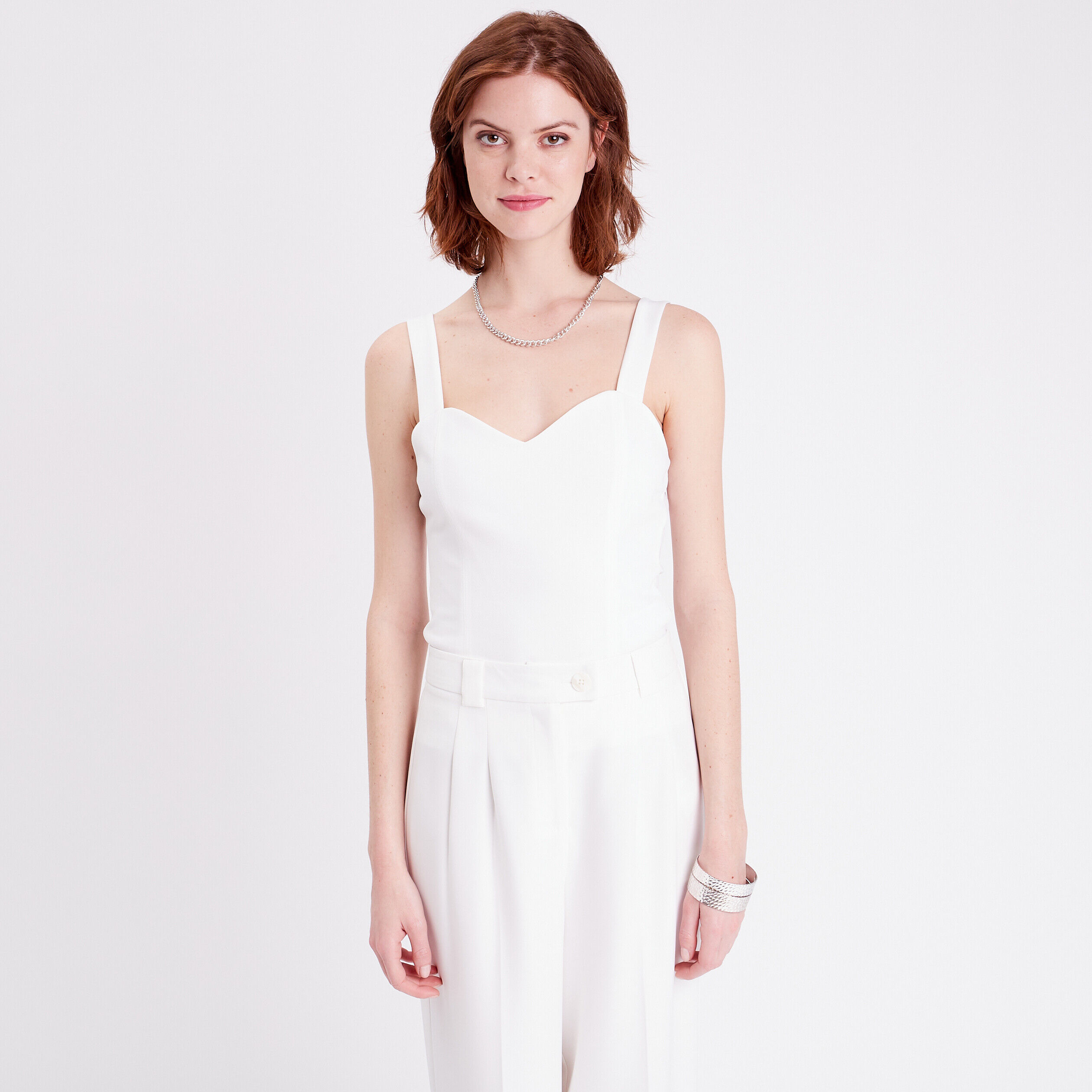 Bustier ajusté ecru femme | Cache Cache