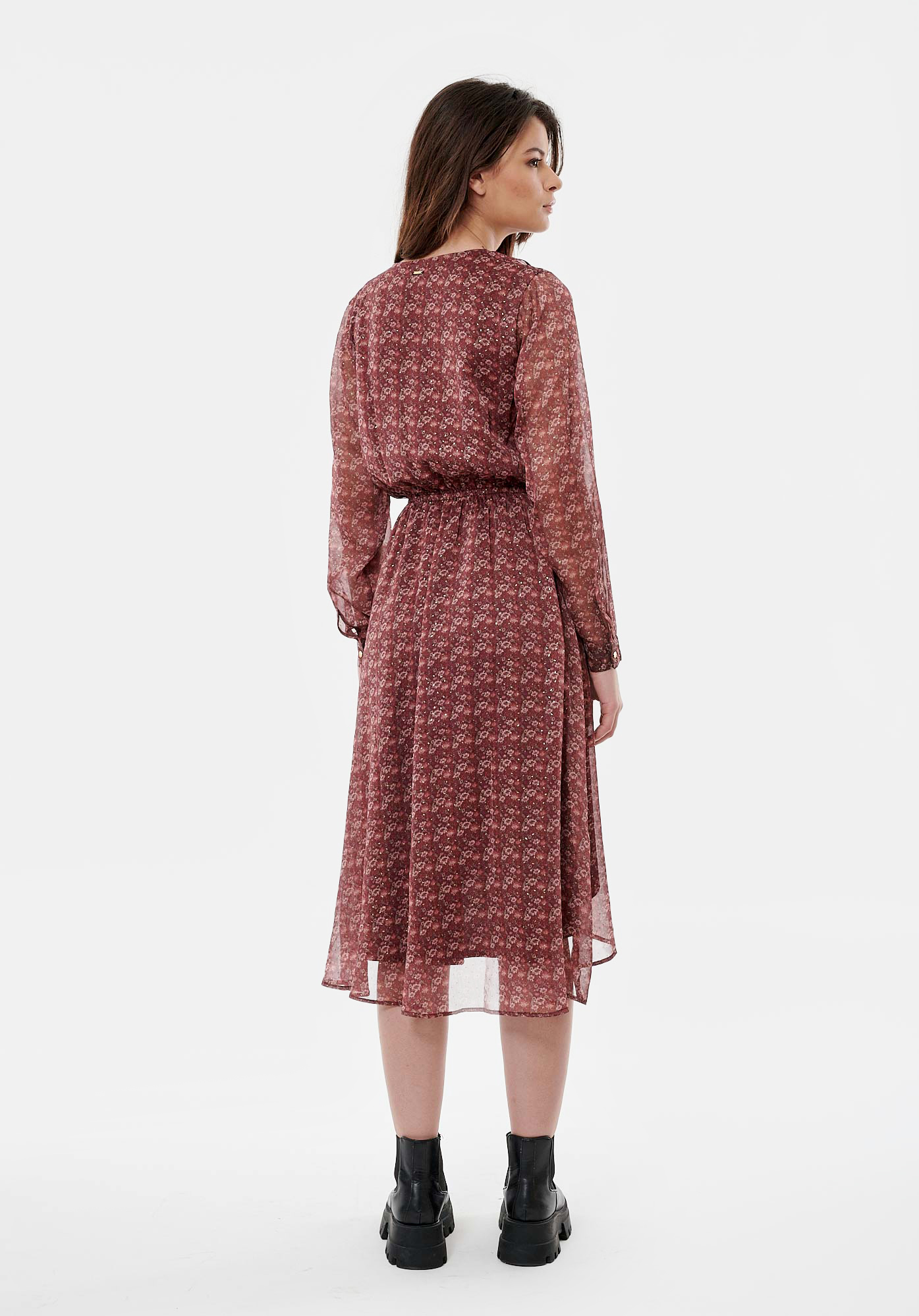 BIBI   Robe portefeuille fleurie femme