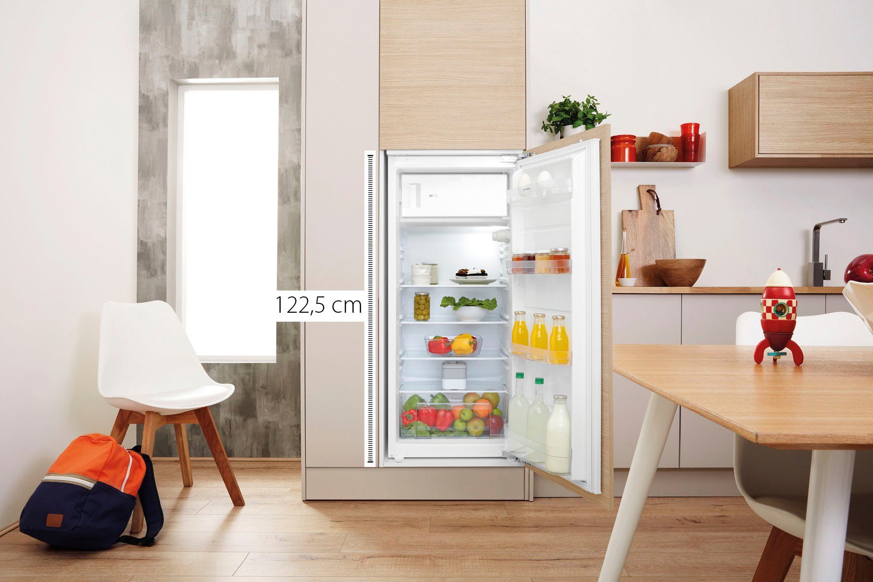 Privileg Einbaukühlschrank PRFI 336, 122,5 cm hoch, 54 cm breit