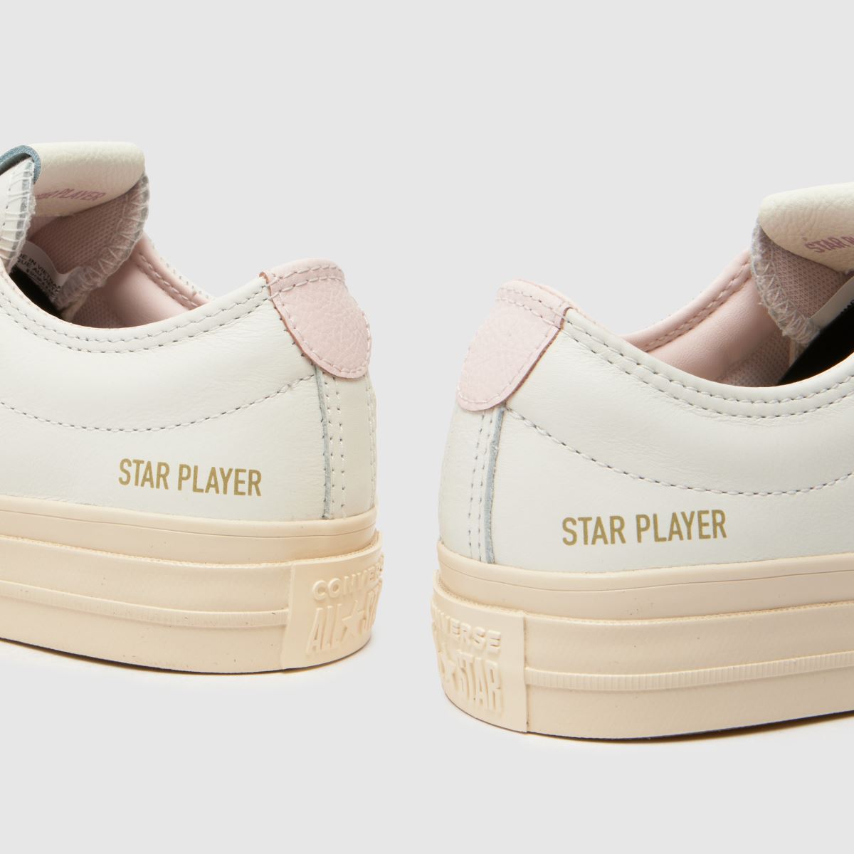 Converse Star Player 76 cipők fehér és rózsaszín színben