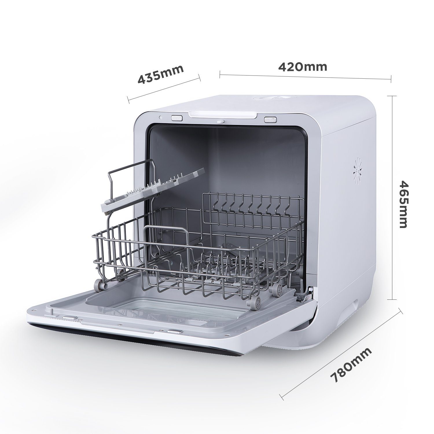 Midea Tischgeschirrspüler, ST 5.31 wi, 6 l, 3 Maßgedecke, 42 cm freistehend, WiFi Control, mit/ohne Festwasseranschluss