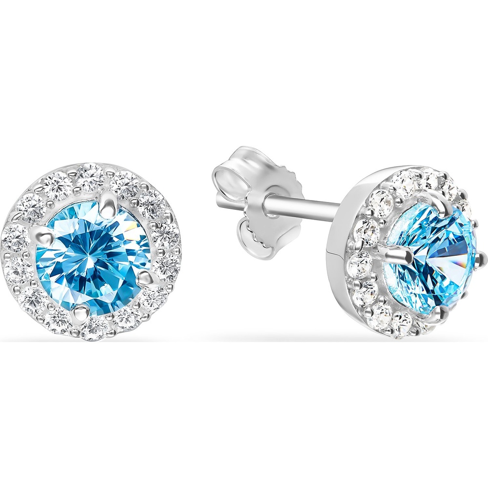 FAVS Boucles d'oreilles à fermoir à poussette 925 Argent Boucles d'oreilles
