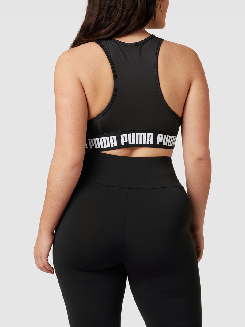 PLUS SIZE Sport-BH mit Racerback und U-Ausschnitt in schwarz