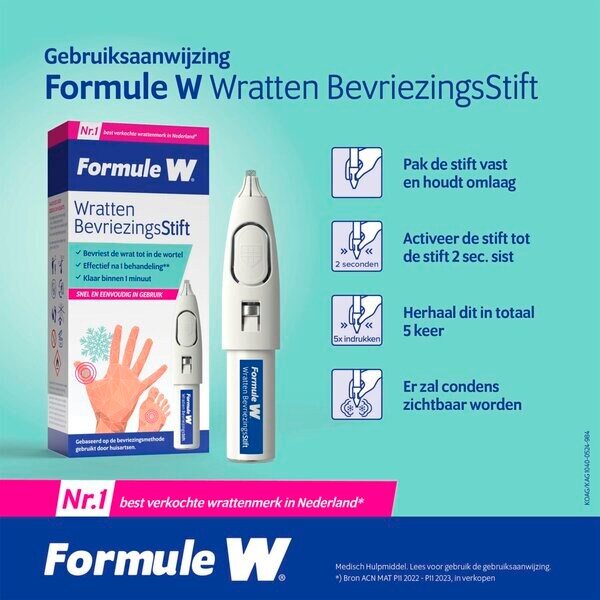 Fórmula W: dispositivo médico para congelar verrugas (15 ml)