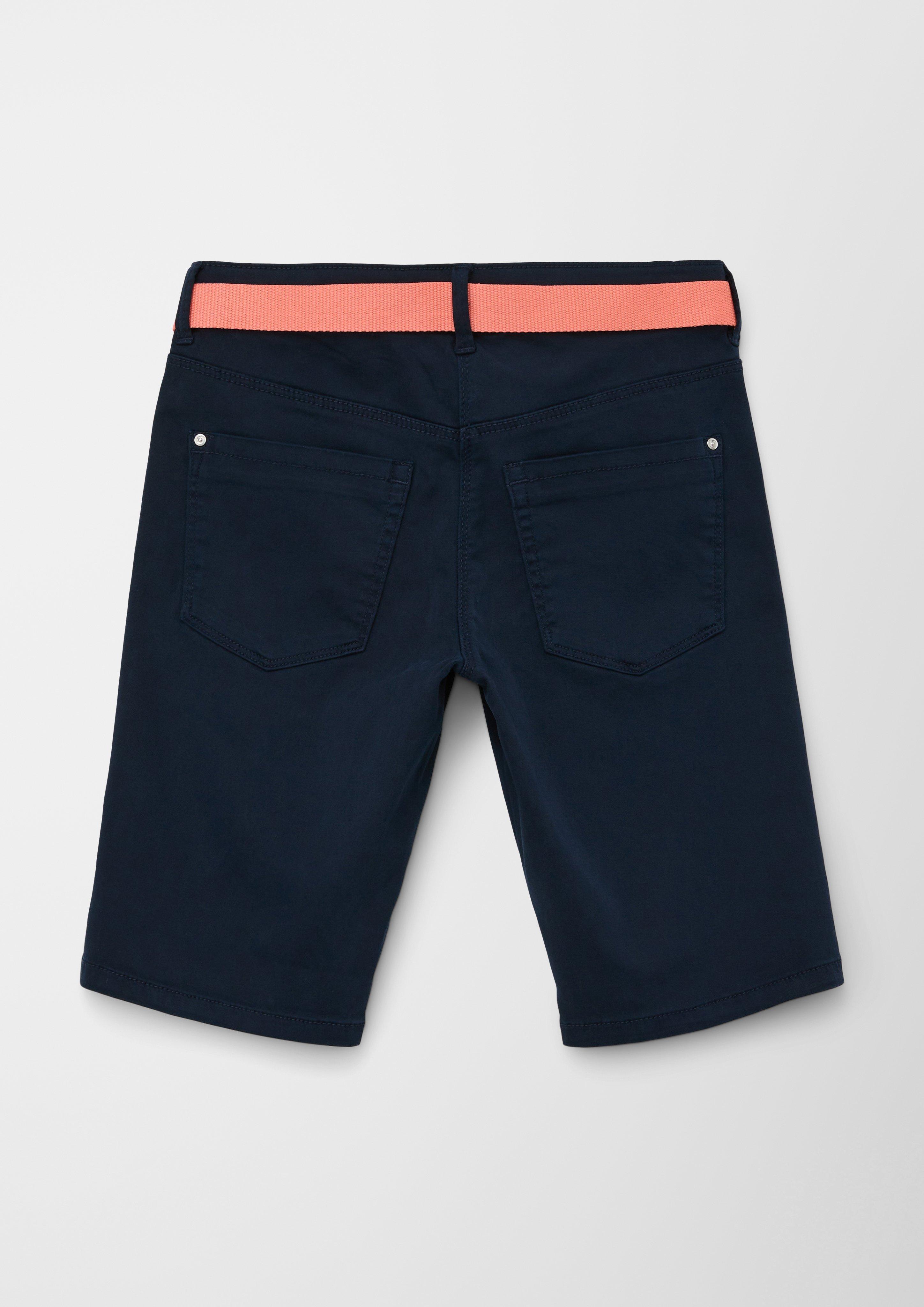 Suri: Slim Fit-Bermuda mit Stoffgürtel  2127807-5952
