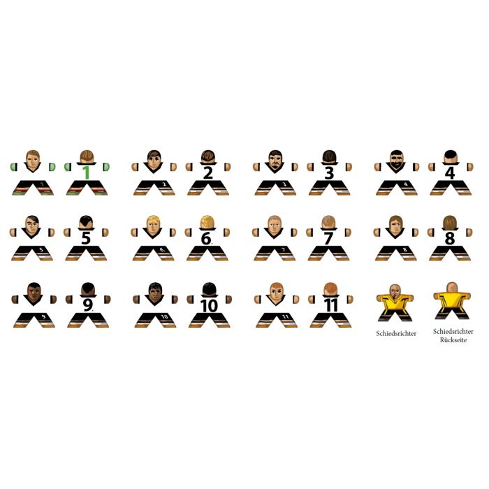 Aufkleber für Meeples - Sport (transparente Aufkleber)