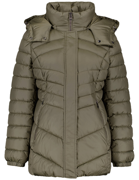 Steppjacke mit abnehmbarer Kapuze