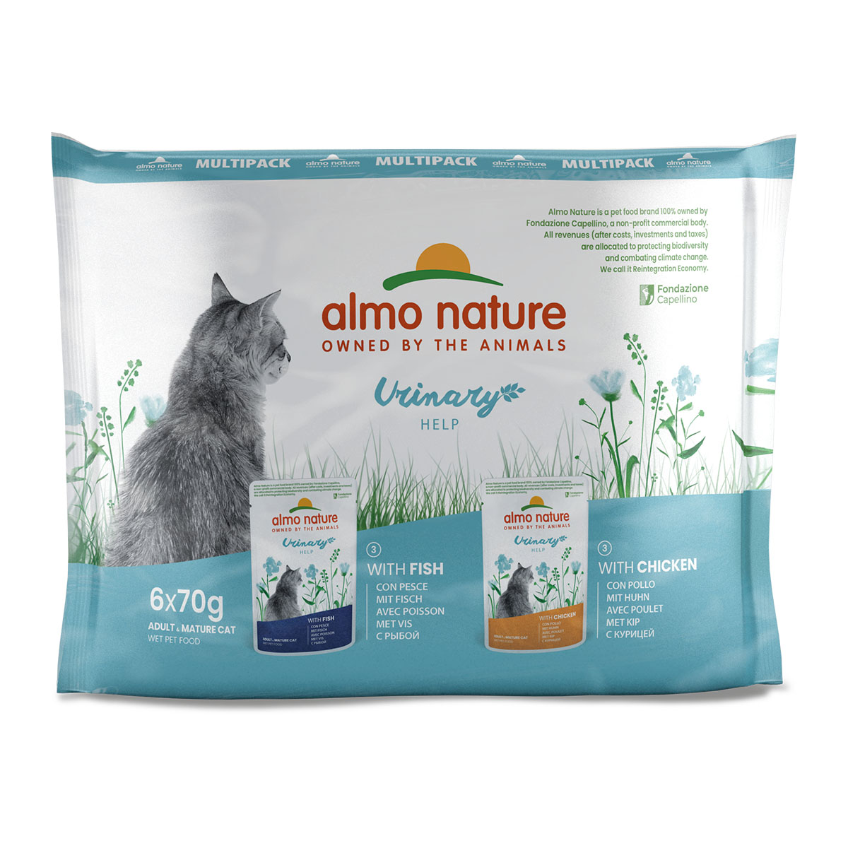 Almo Nature Holistic Urinary Help Multipack mit Fisch&Huhn