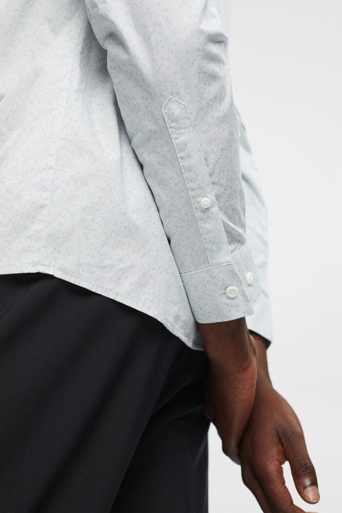 Slim-Fit-Hemd aus Baumwolle mit Muster
