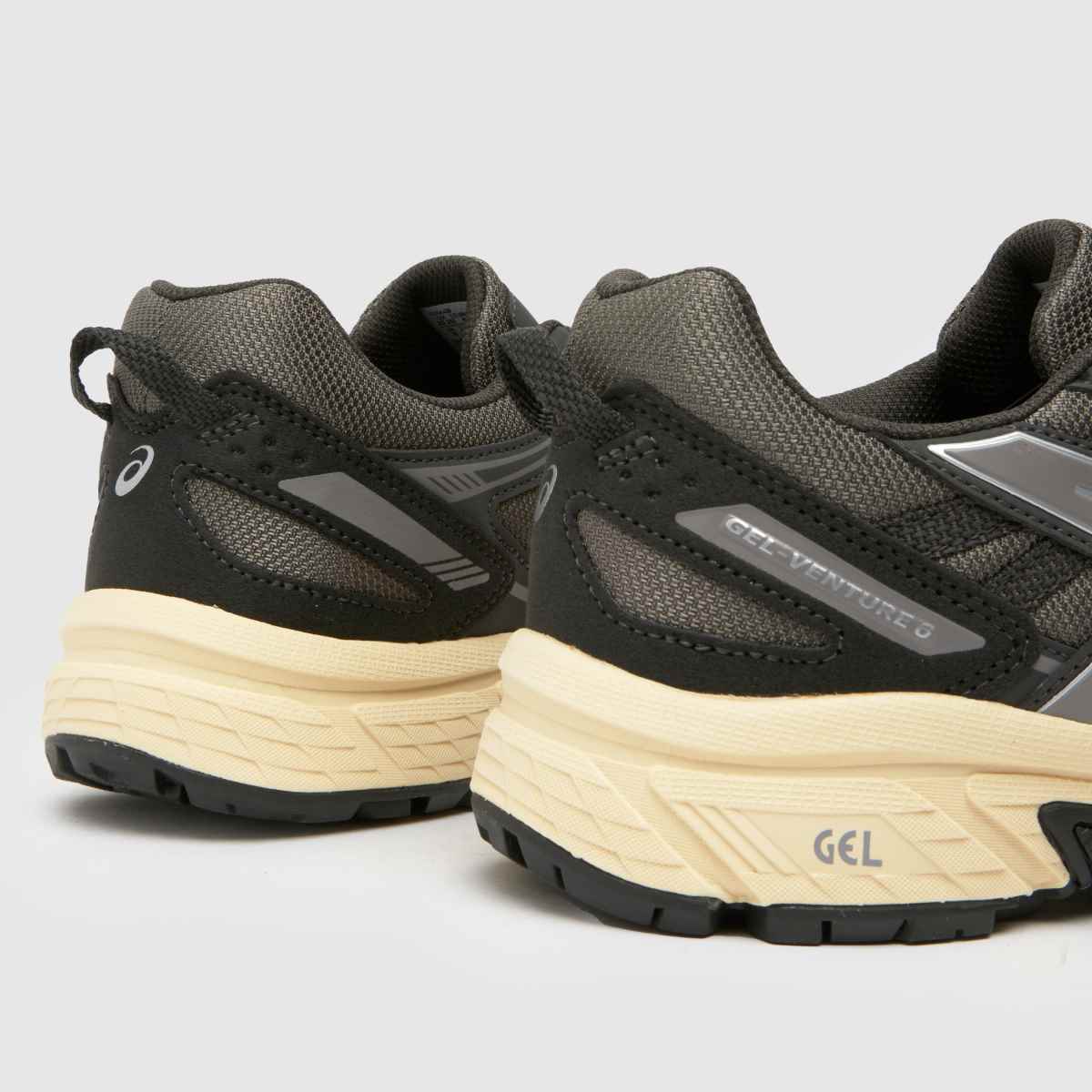 ASICS gel-venture 6 träningsskor i svart och grått