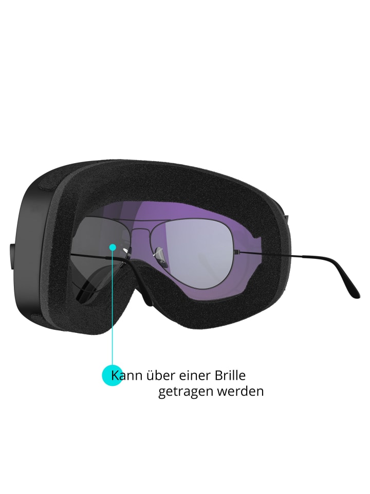 YEAZ STEEZE Ski- und Snowboard-Brille pink/weiss in weiß günstig kaufen onesize