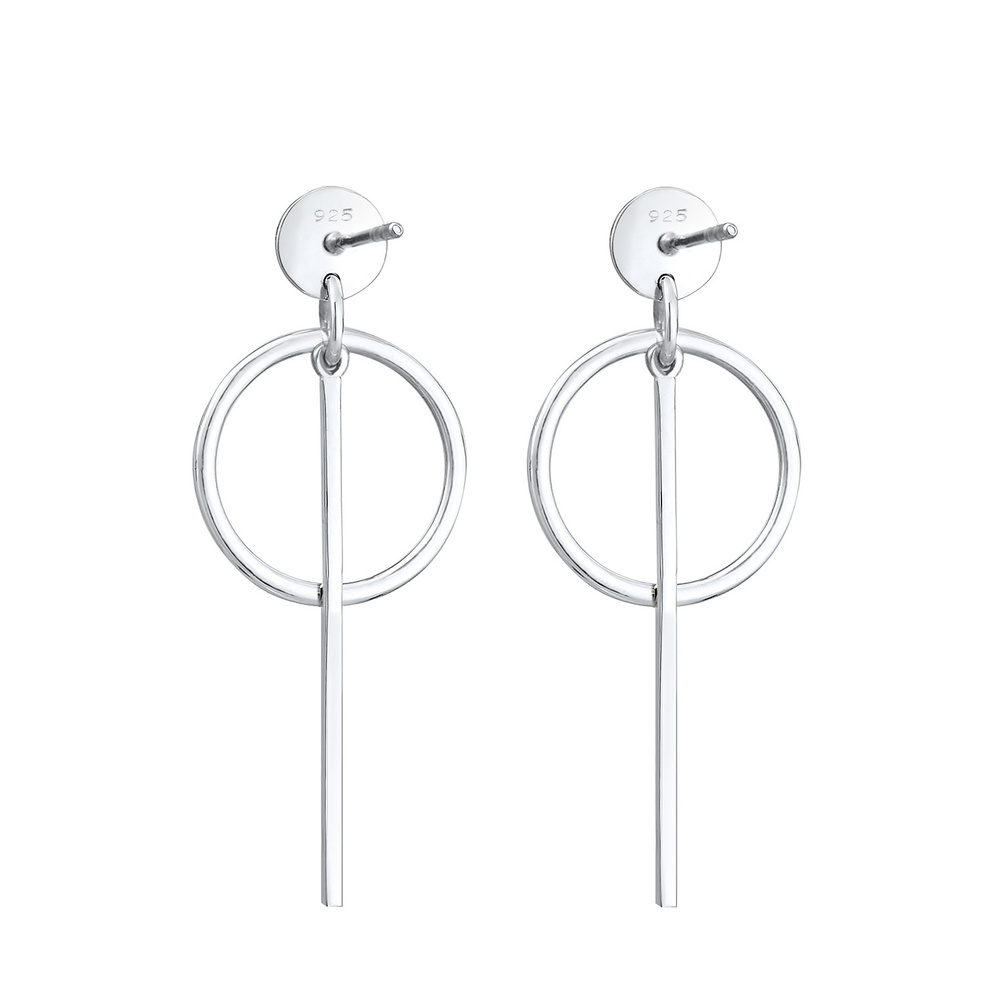Elli Elli by Julie & Grace Boucles d'Oreilles Cercle Geo Boucles d'Oreilles Femme - (9 Boucles d'oreilles