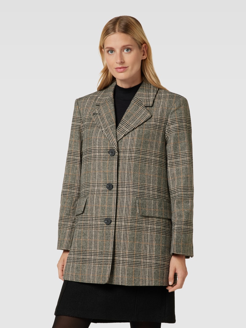 Blazer mit Tartan-Karo Modell 'Chicka' in beige