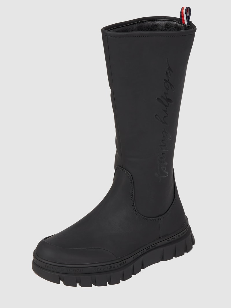 Stiefel mit Logo Modell 'Drake' in schwarz