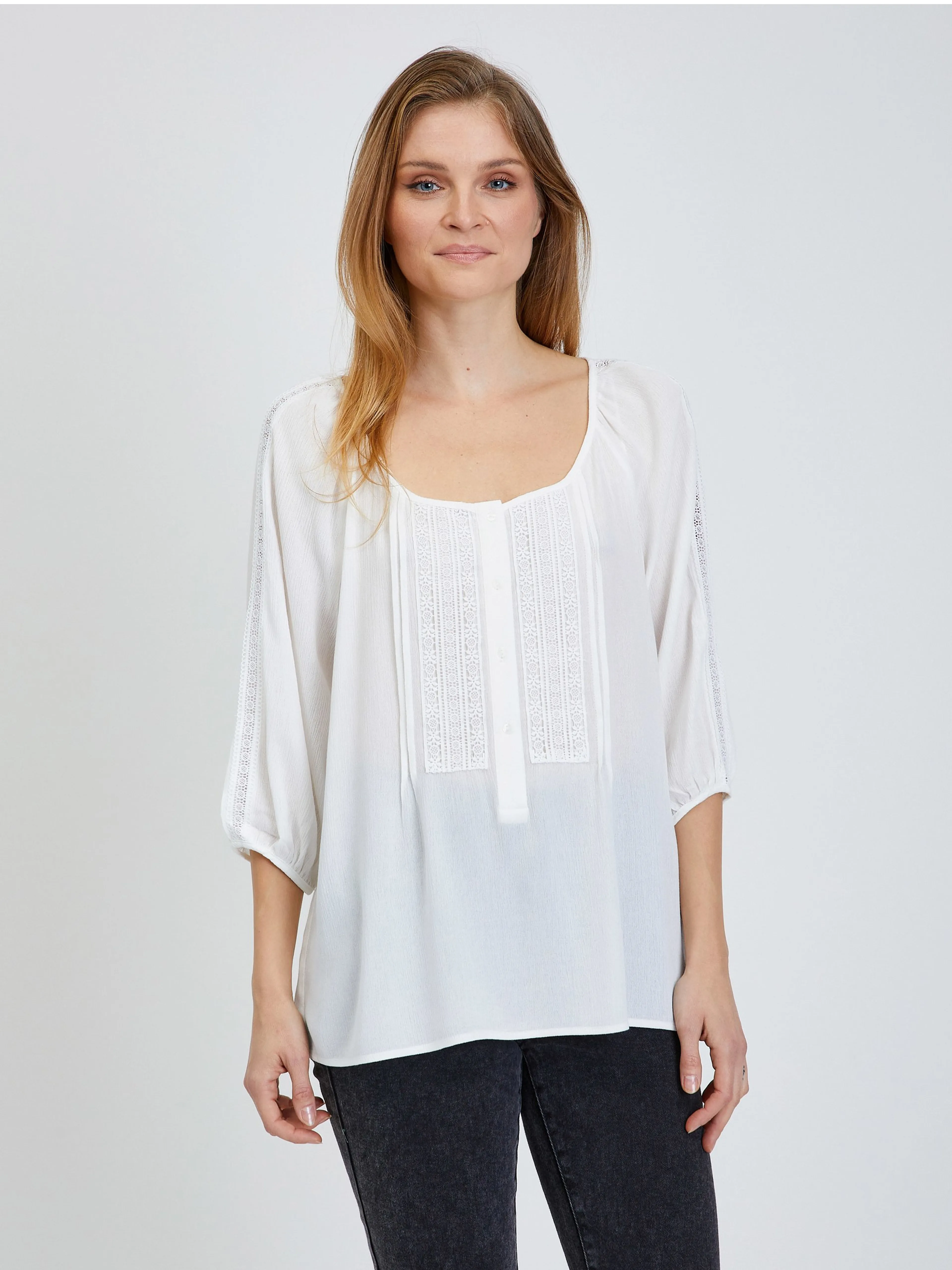 Cremefarbene Bluse ORSAY